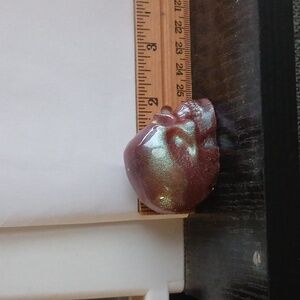 Candy painted Purple/Green Skull Art Piece 1.25"x1.75"